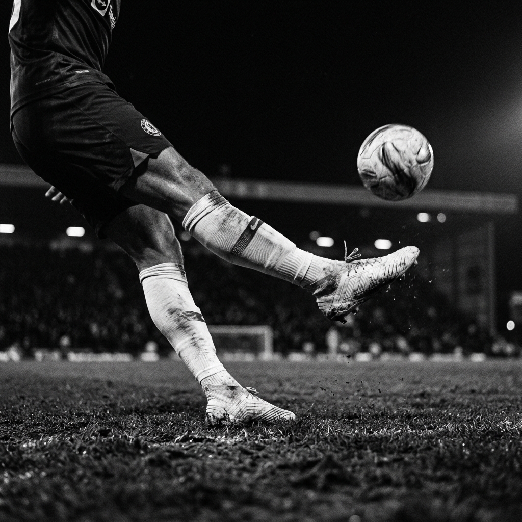 Football player in action